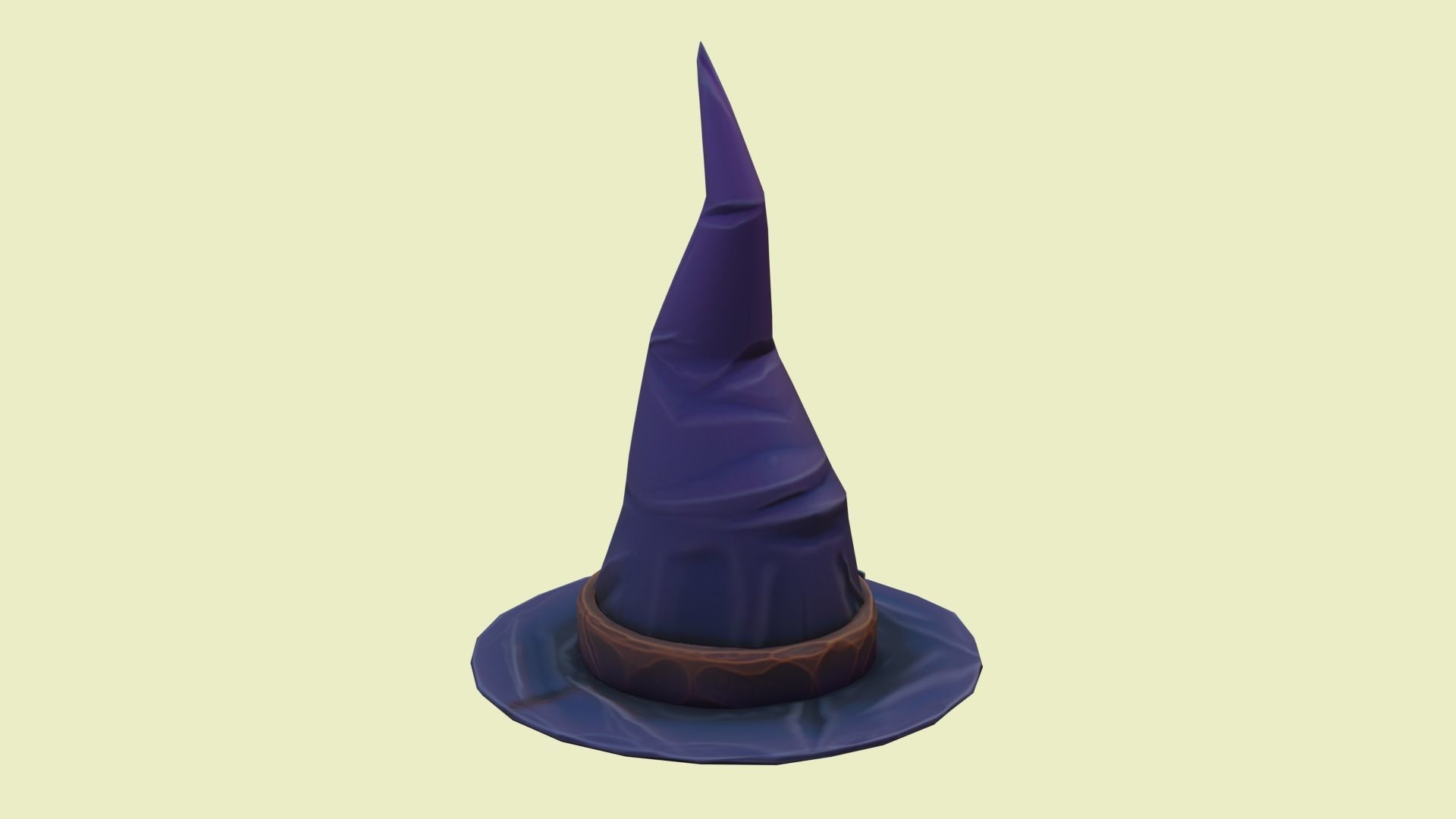 Wizard Hat Low-poly 3D model_7