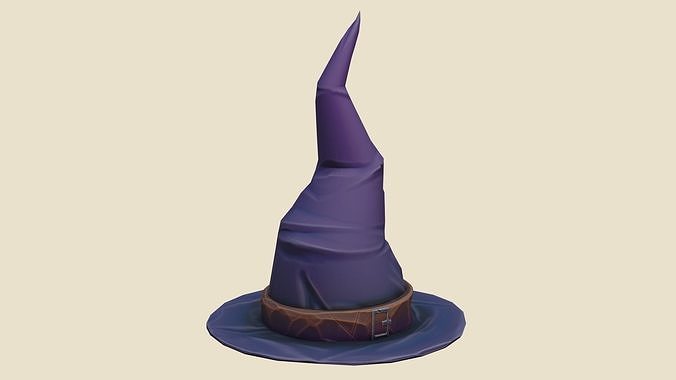 Wizard Hat Low-poly 3D model