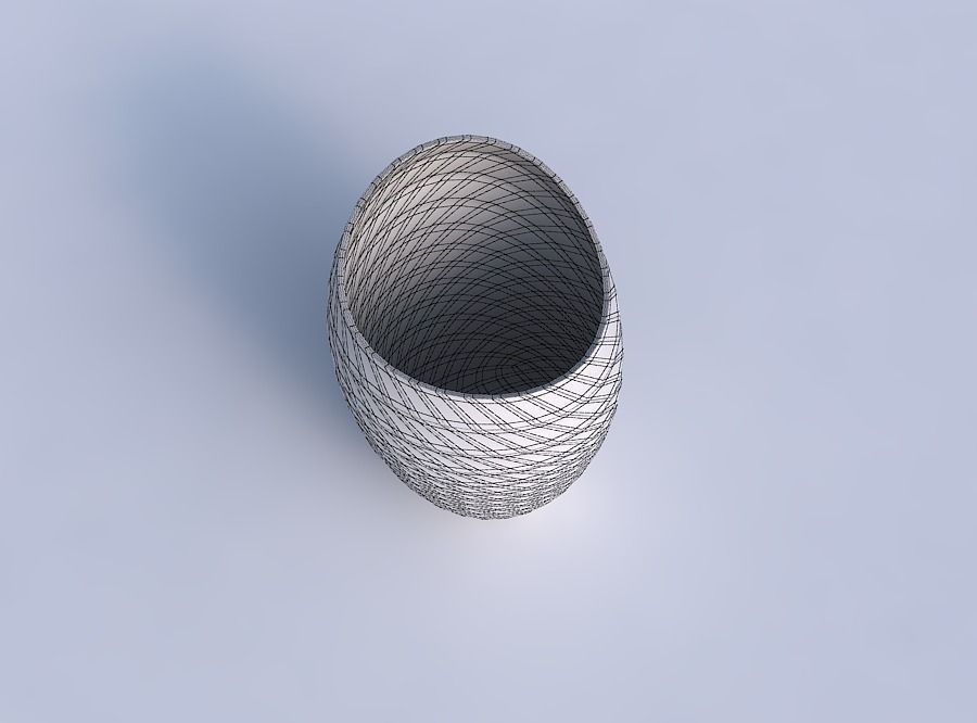 Bowl Spheric Lattice with grid plates 3D print model_6