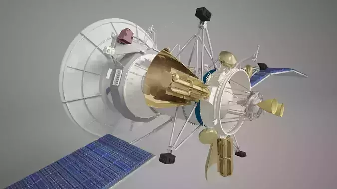 cassini satellite 3D model