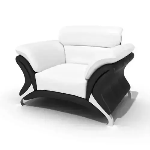 Modern White Armchair