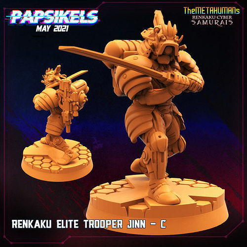 RENKAKU RED ELITE TROOPER JINN - C 3D print model