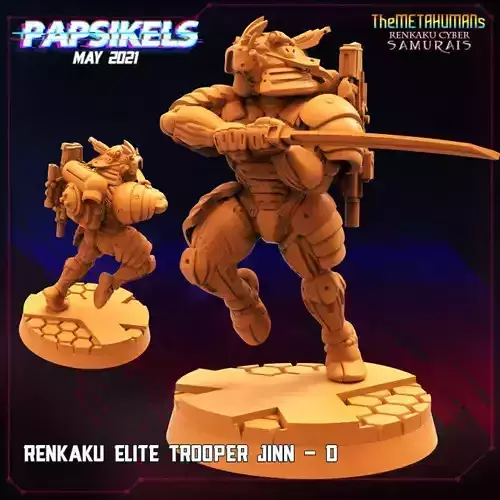 RENKAKU RED ELITE TROOPER JINN - D