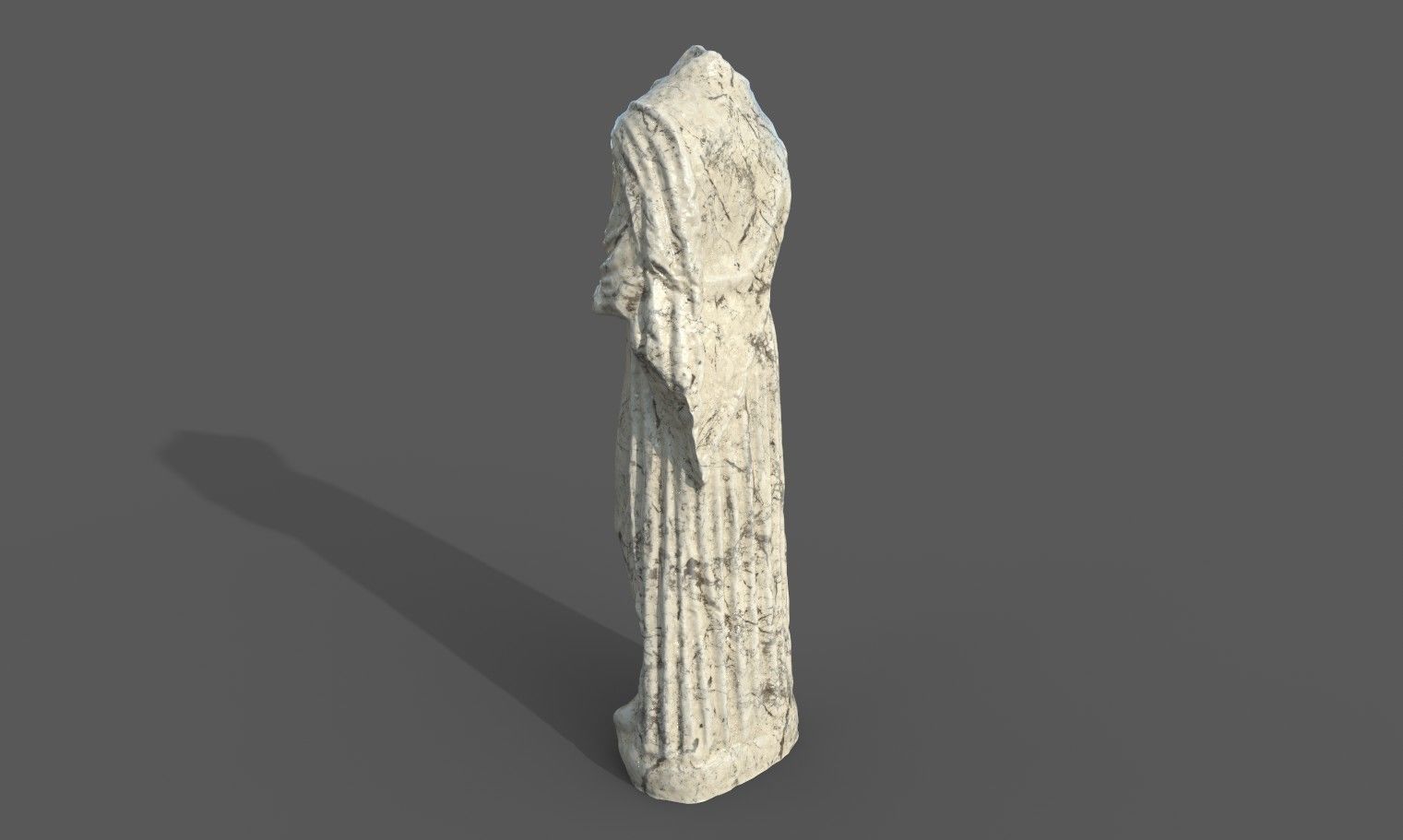Statue of Female 4 Low-poly 3D model_21