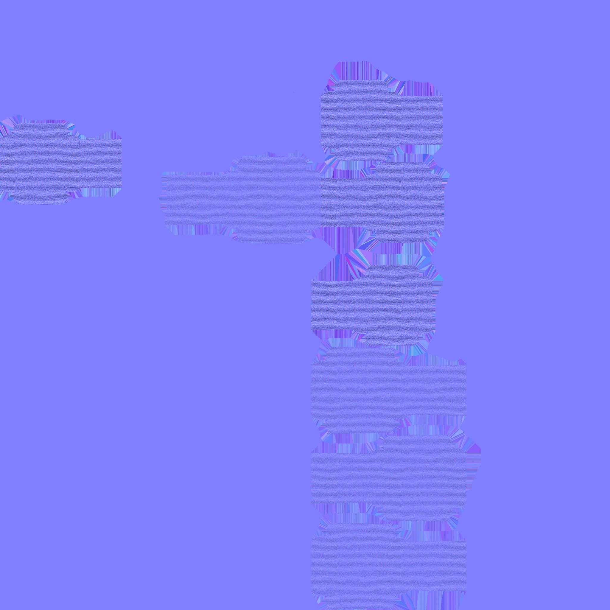 Dinning Table 63 - White Blue - Furniture Interior Design Low-poly 3D model_20