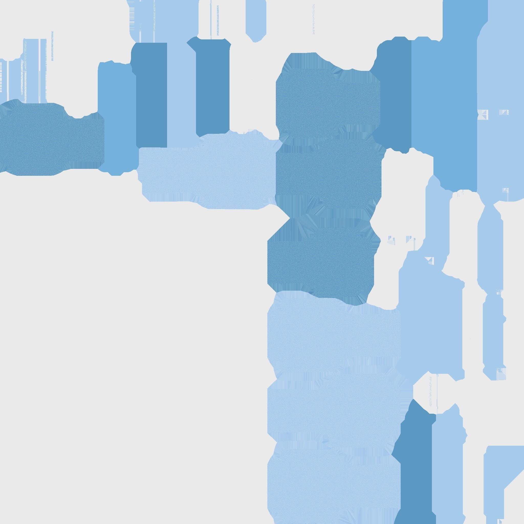 Dinning Table 63 - White Blue - Furniture Interior Design Low-poly 3D model_17