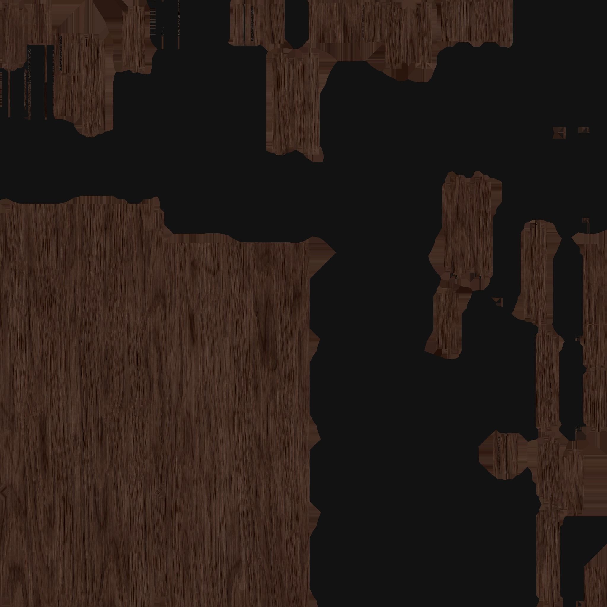 Dinning Table 64 - Dark Wood - Furniture Interior Design Low-poly 3D model_17