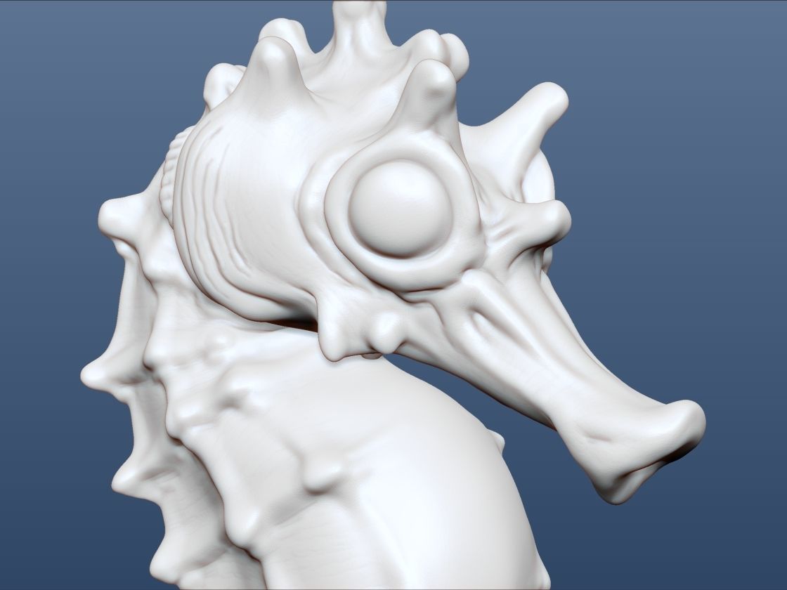 3d Printable Animal Seahorse 3D print model_4