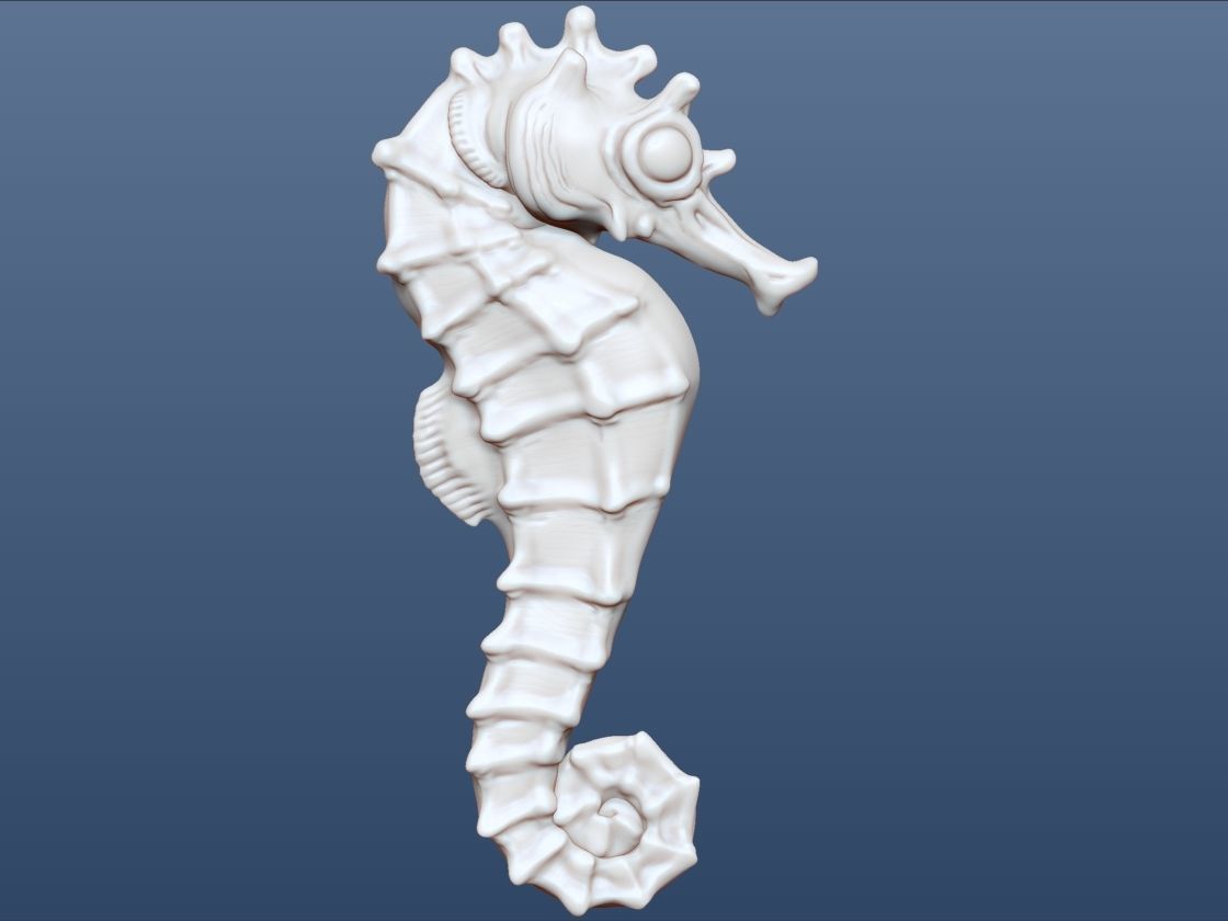 3d Printable Animal Seahorse 3D print model_2