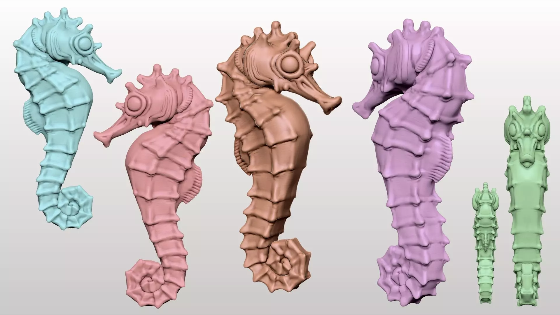 3d Printable Animal Seahorse 3D print model_0