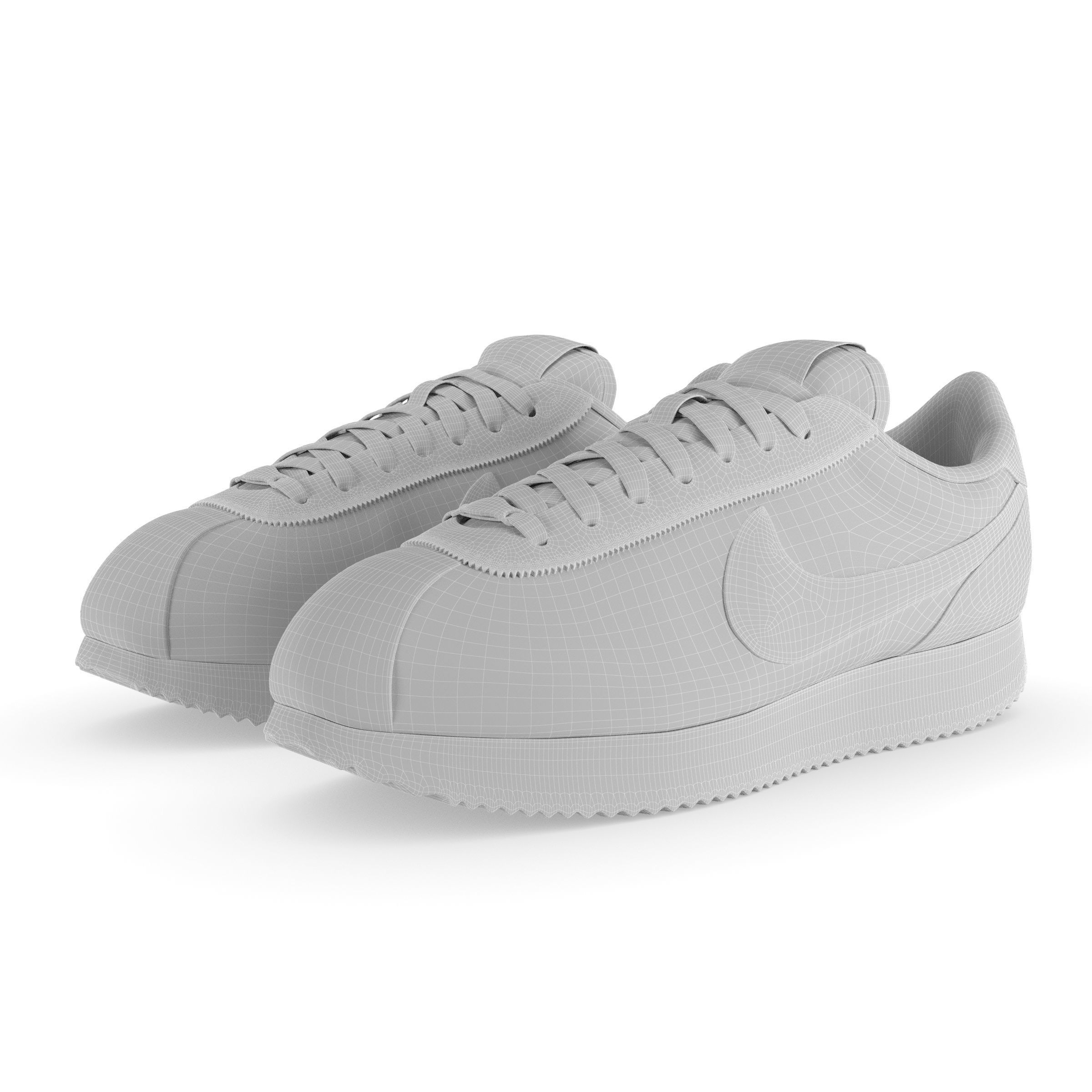 Nike Cortez Basic PBR Low-poly 3D model_6