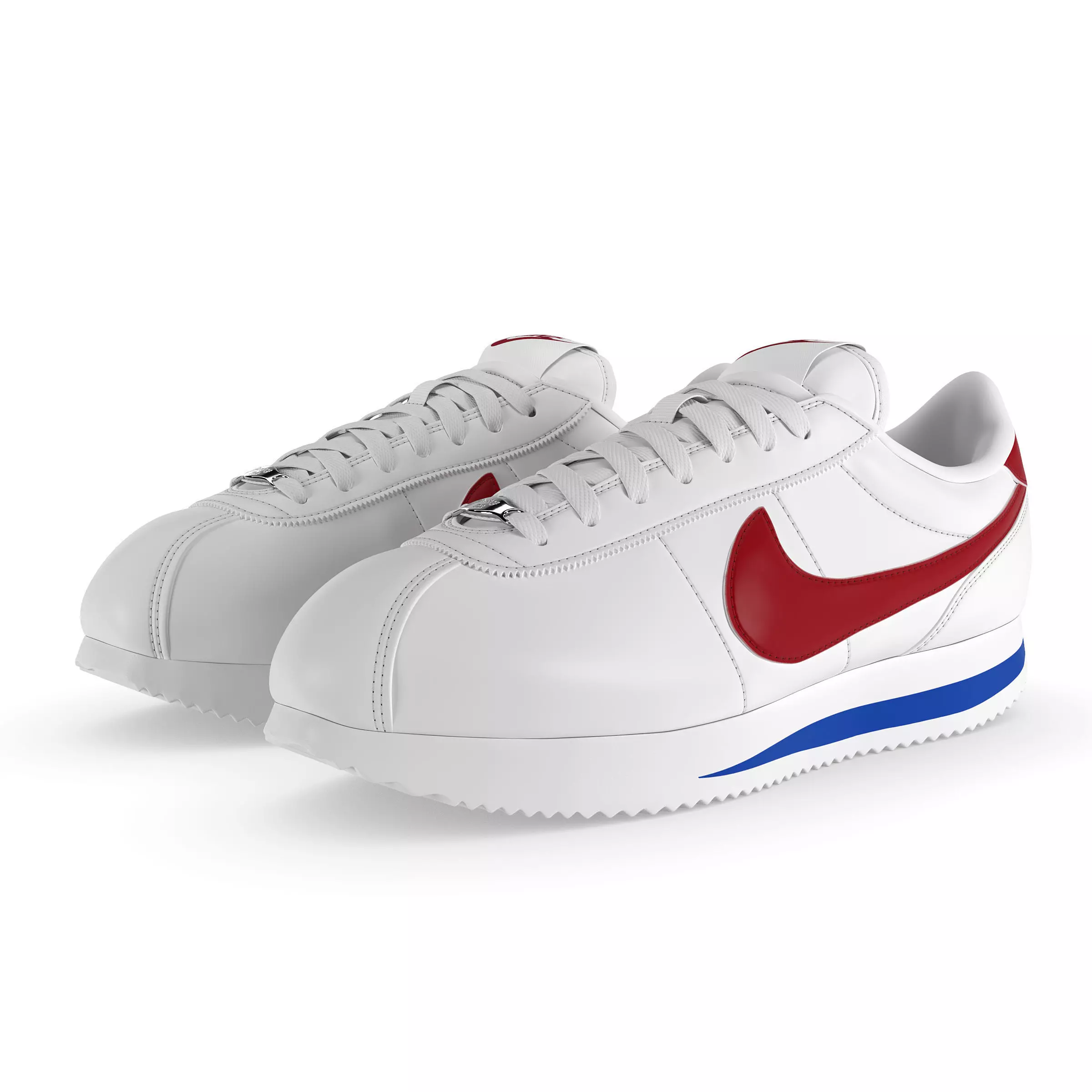 Nike Cortez Basic PBR Low-poly 3D model_0