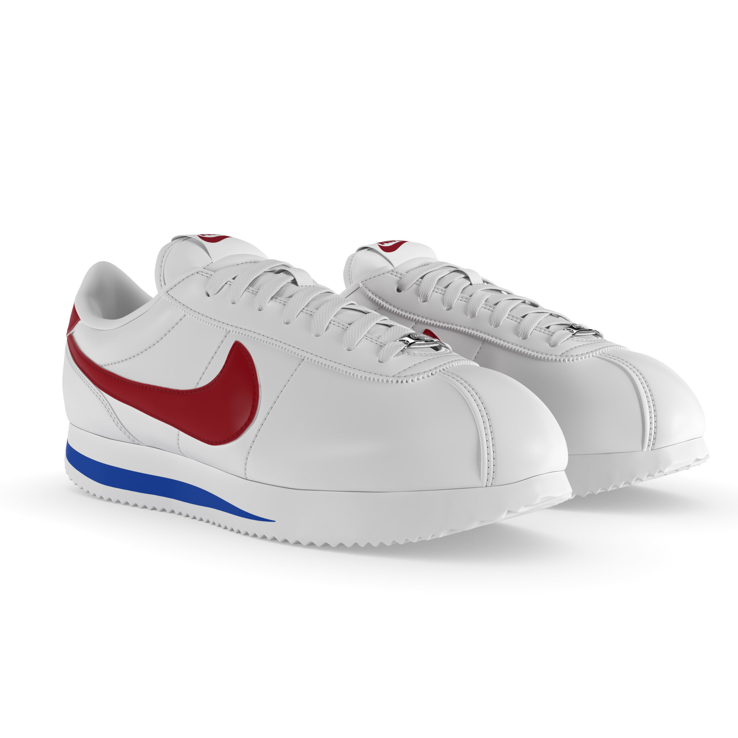 Nike Cortez Basic PBR Low-poly 3D model_1