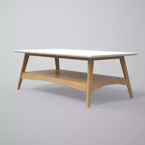 Burnes Storage Coffee Table oak finish