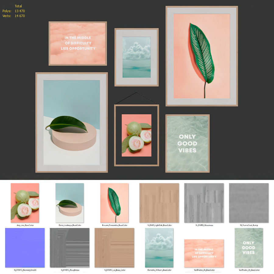 Gallery Wall 18 3D model_6