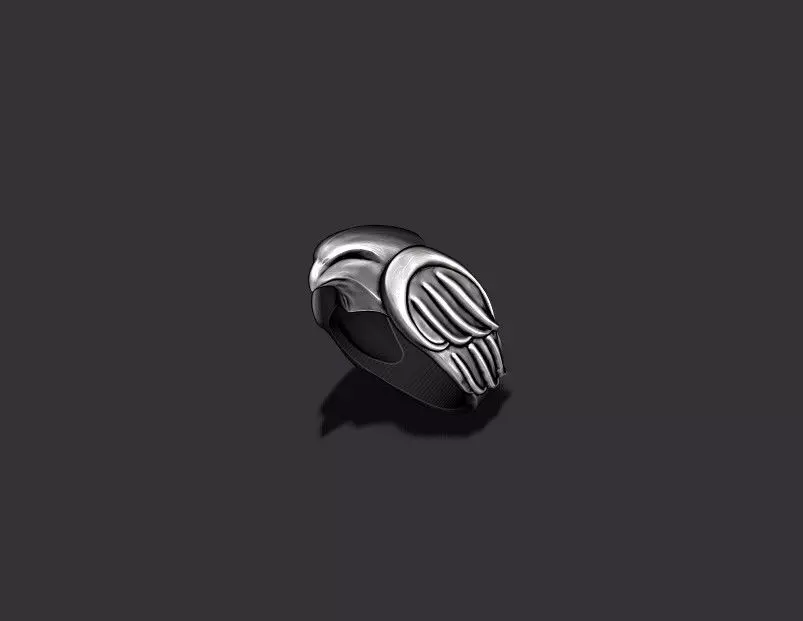 Falcon ring 3D print model_0