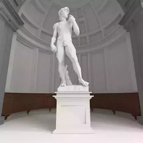 Low Poly Statue of David