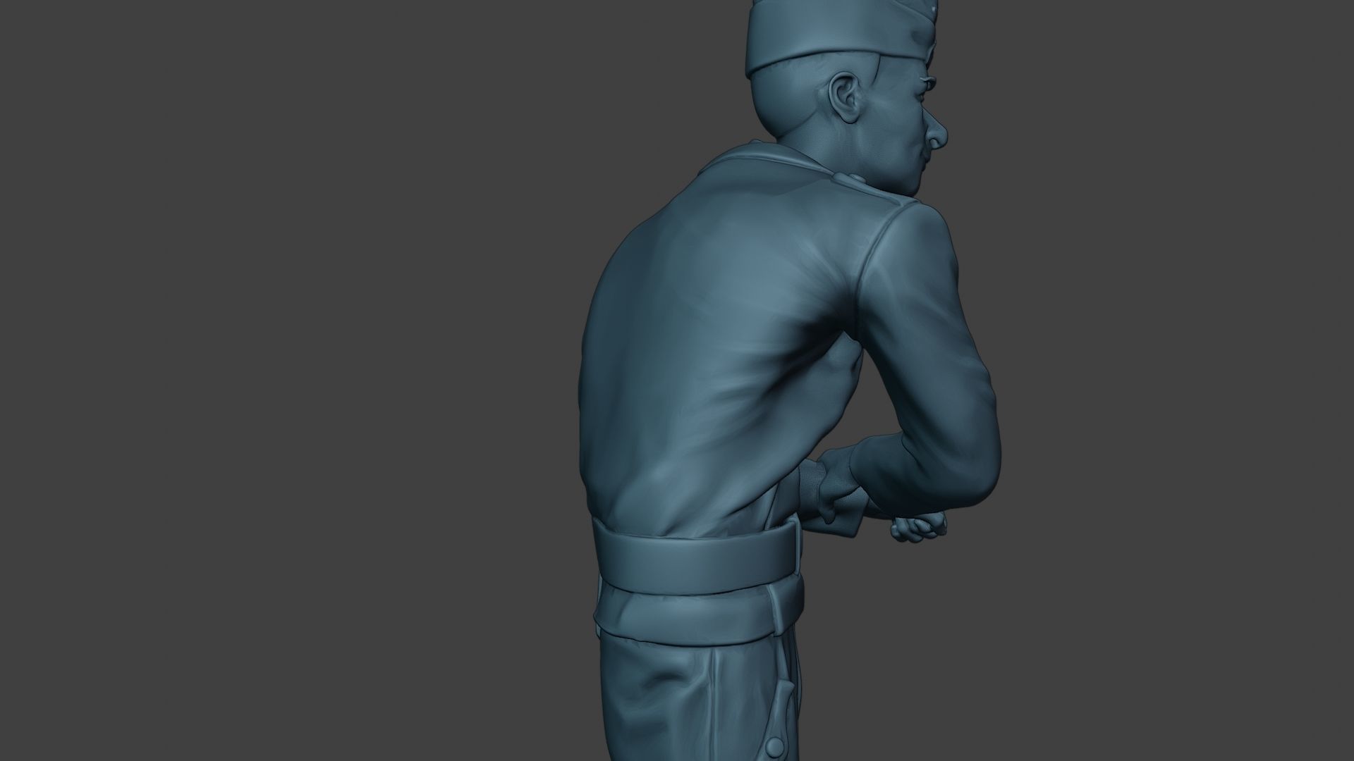 German Tank Crew unit ww2 On Hole GTC1 3D print model_20