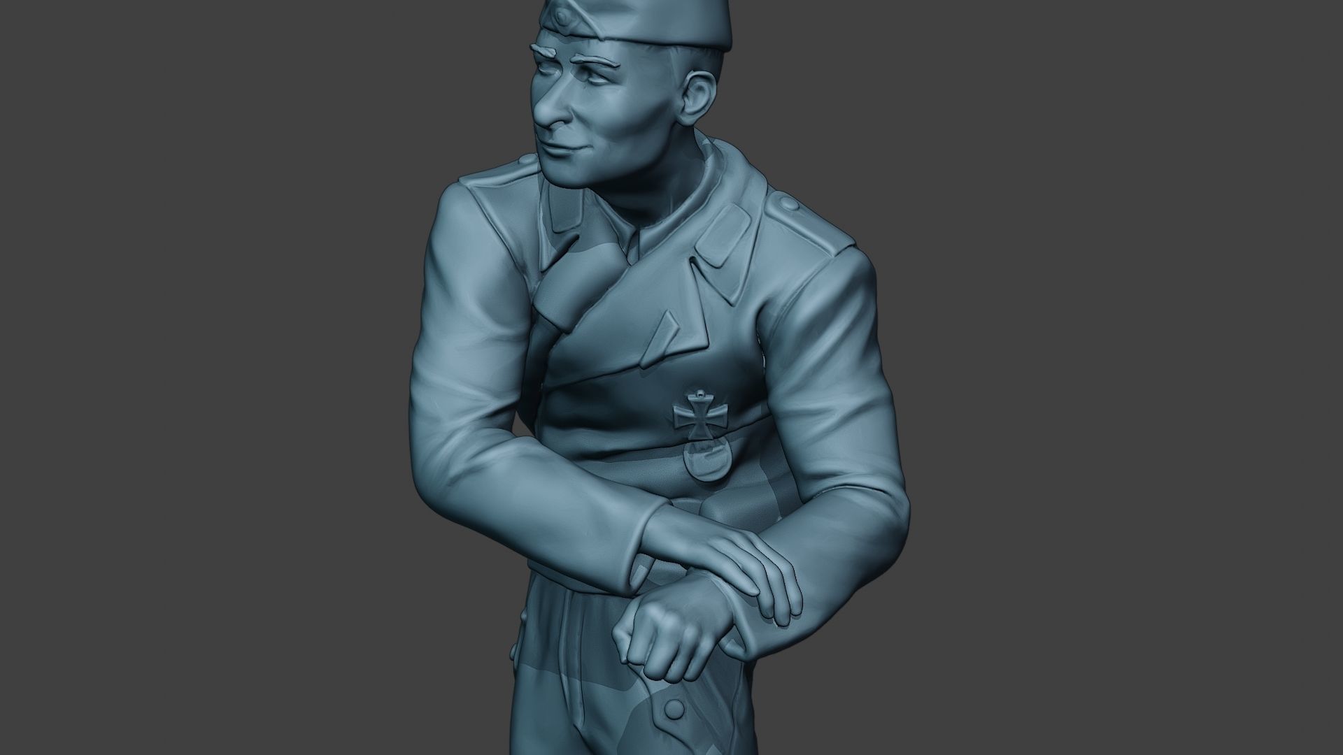 German Tank Crew unit ww2 On Hole GTC1 3D print model_18
