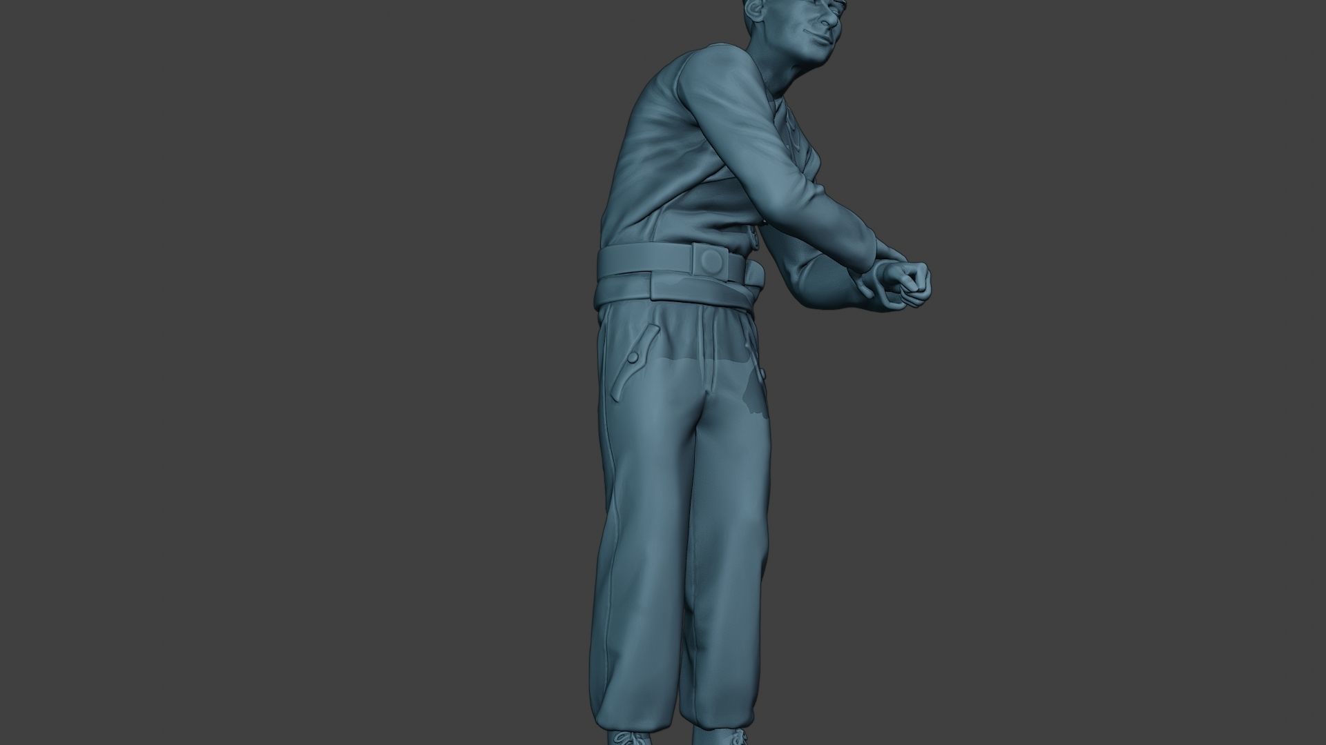 German Tank Crew unit ww2 On Hole GTC1 3D print model_13