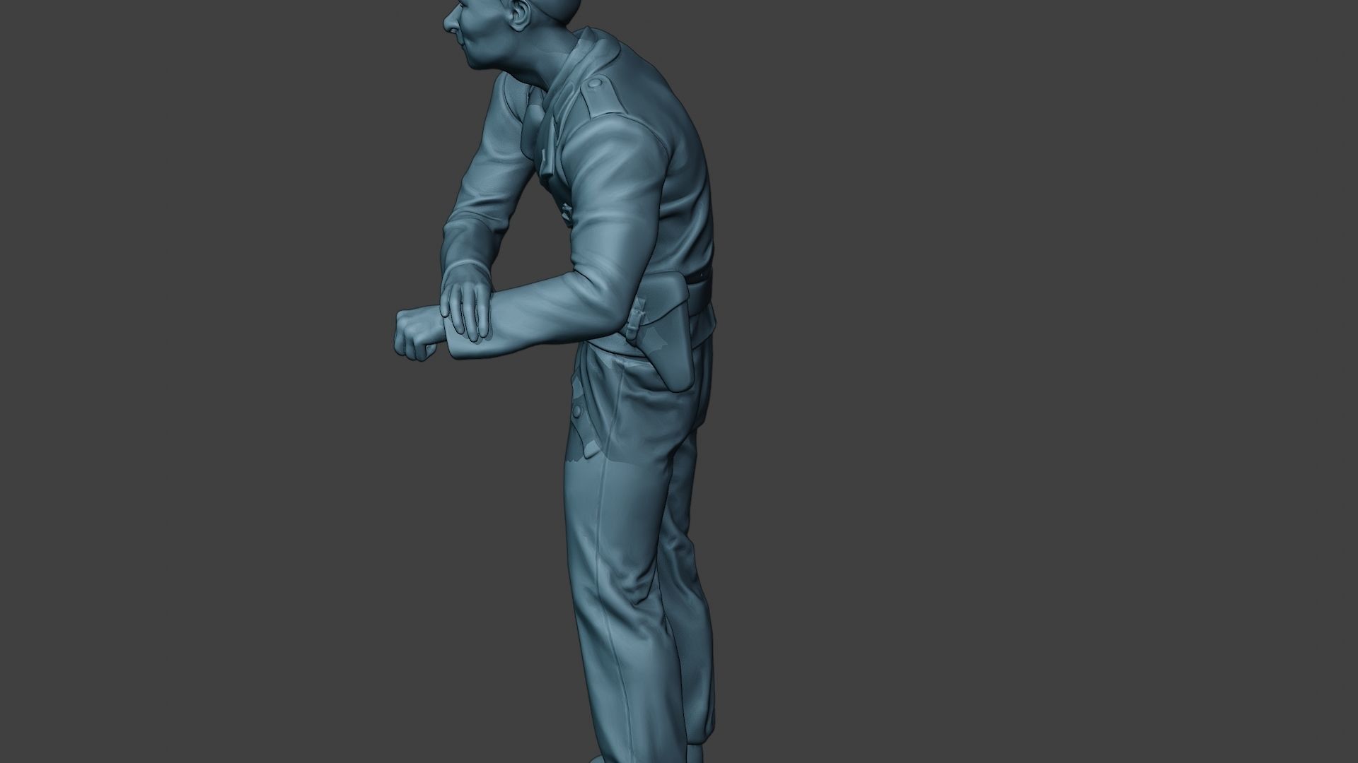 German Tank Crew unit ww2 On Hole GTC1 3D print model_26