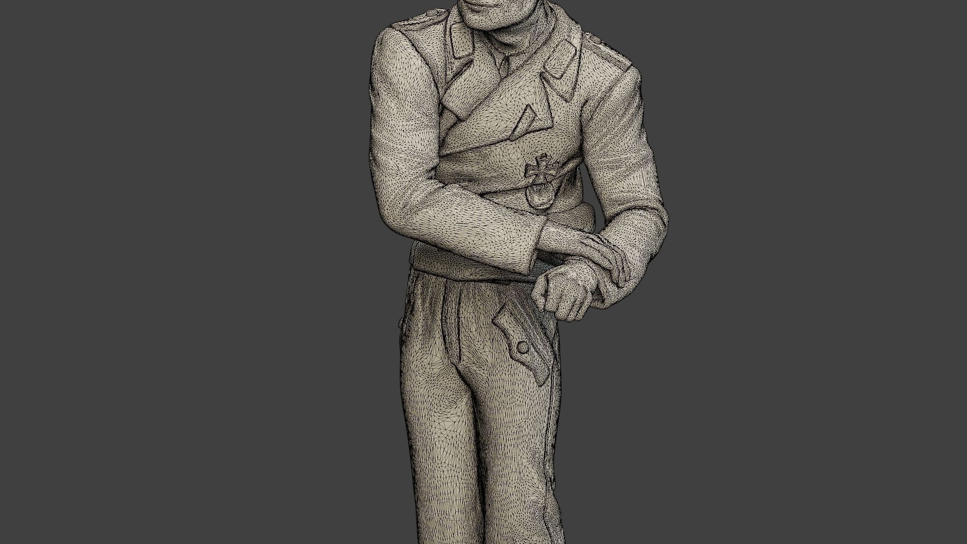 German Tank Crew unit ww2 On Hole GTC1 3D print model_12