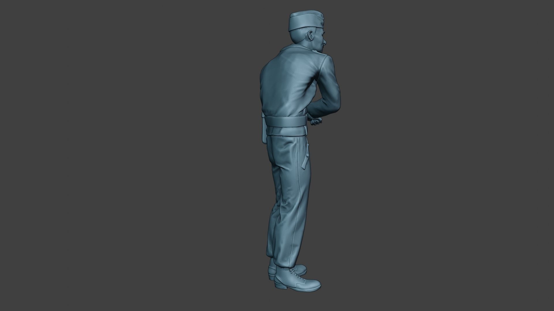 German Tank Crew unit ww2 On Hole GTC1 3D print model_8