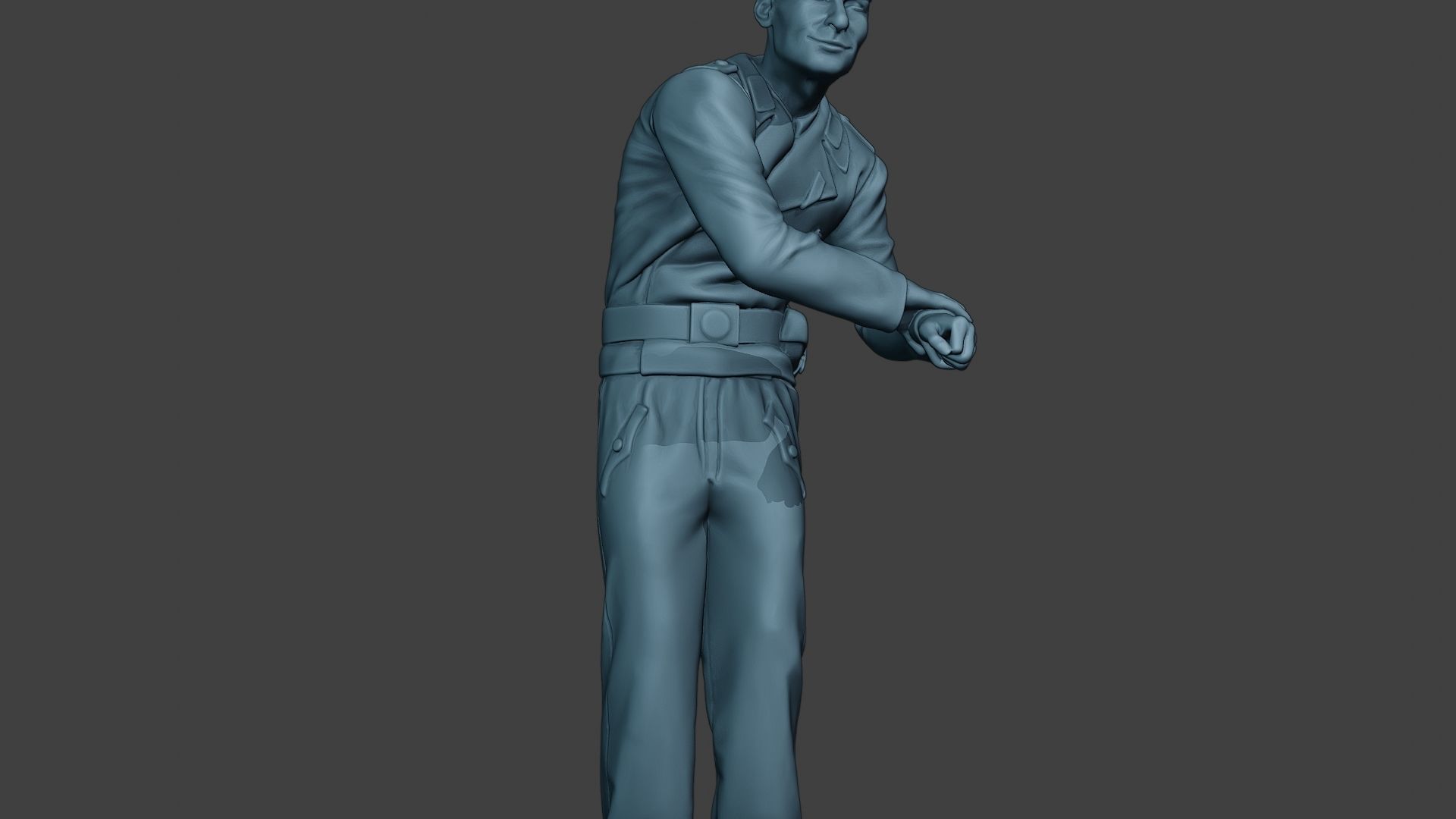 German Tank Crew unit ww2 On Hole GTC1 3D print model_28