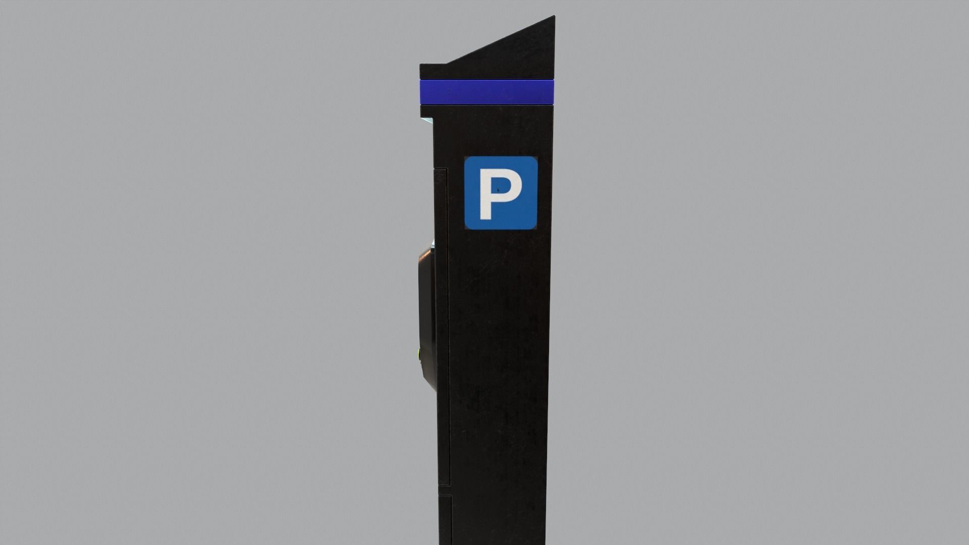 Parking Meter Low-poly 3D model_6