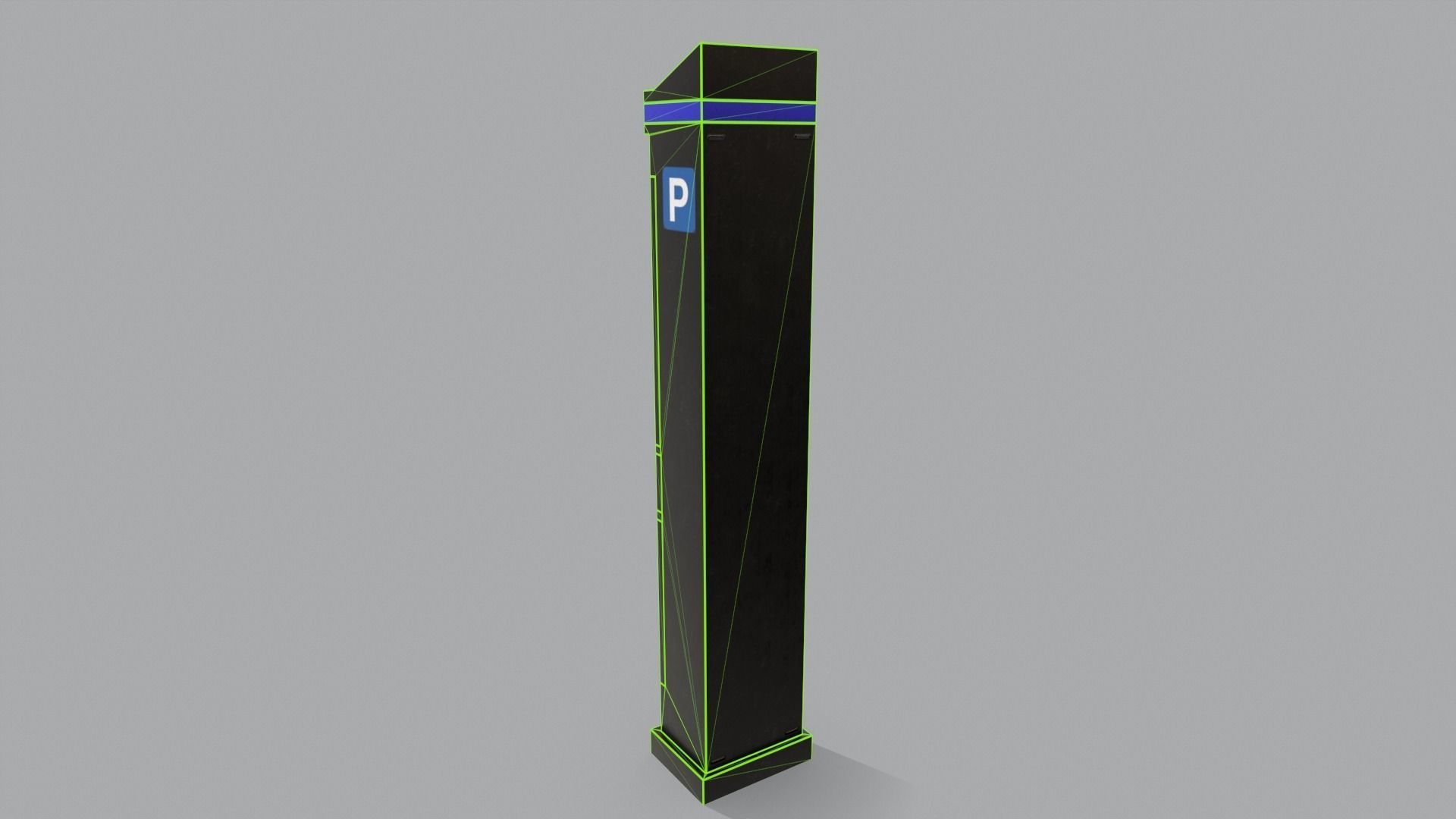 Parking Meter Low-poly 3D model_39
