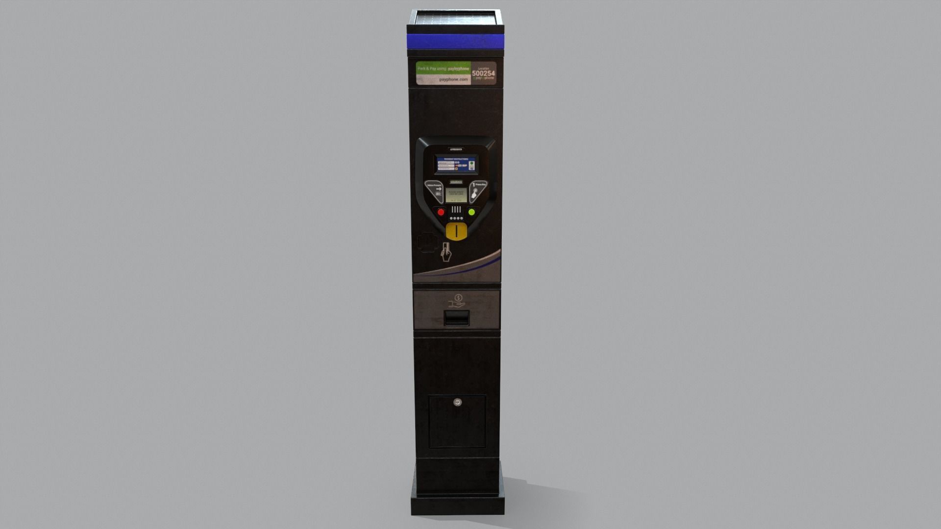 Parking Meter Low-poly 3D model_27
