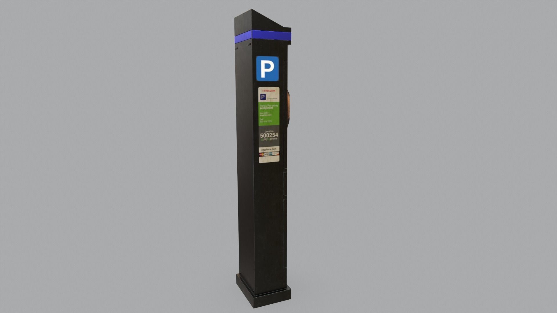 Parking Meter Low-poly 3D model_32