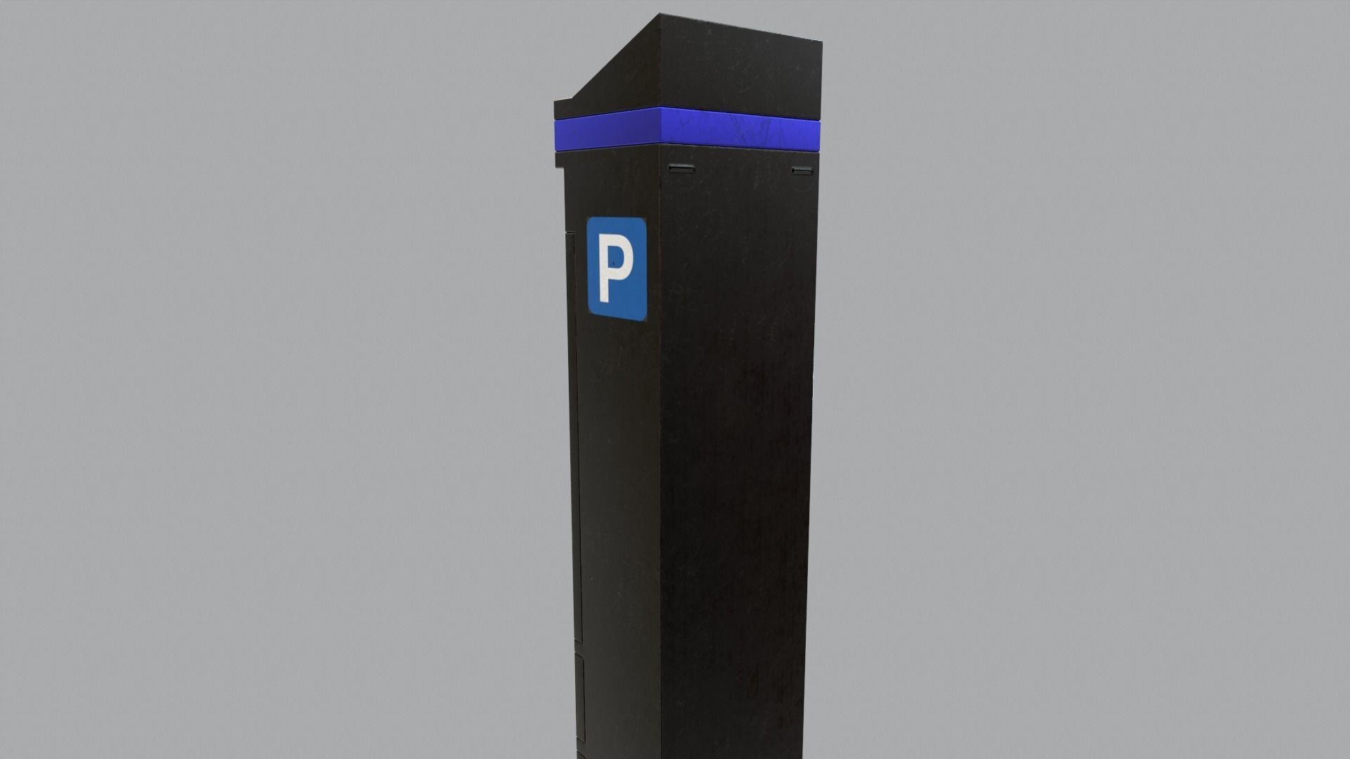 Parking Meter Low-poly 3D model_7
