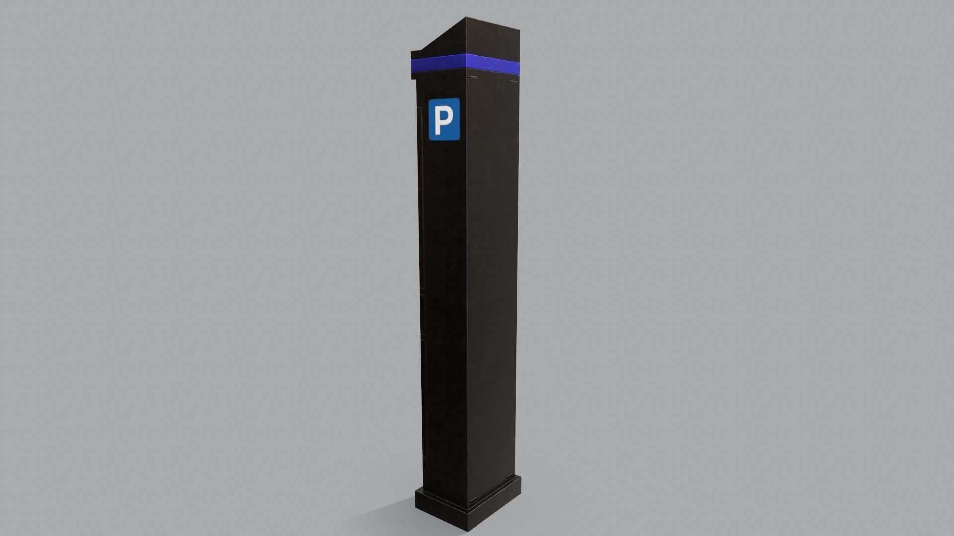 Parking Meter Low-poly 3D model_30