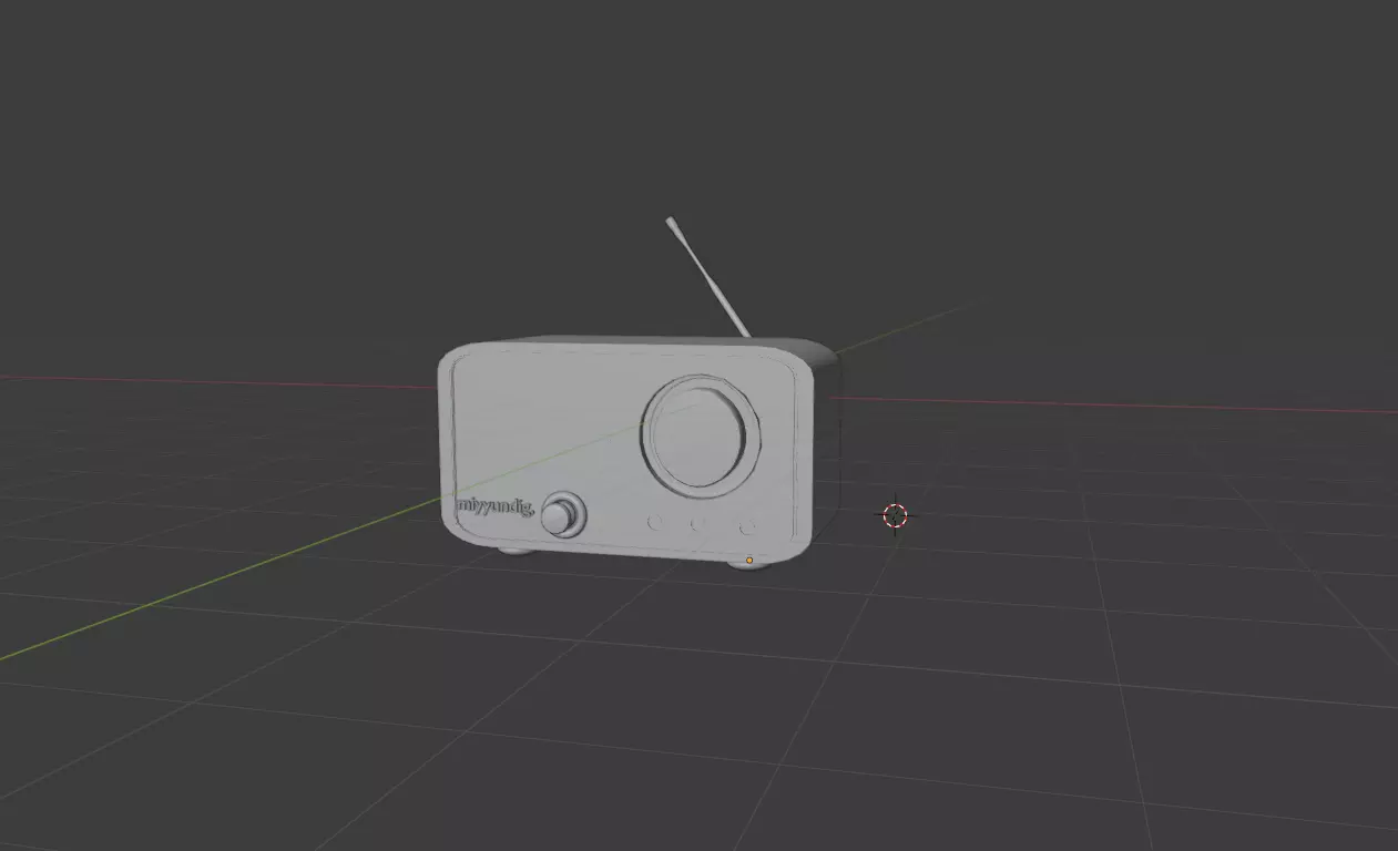 Grundig brand radio asset for unity and unreal  Low-poly 3D model_0
