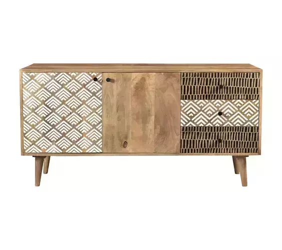 wooden cabinet unit Low-poly 3D model