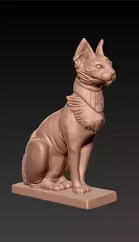 3d Printable Cat Egyptian Sphynx