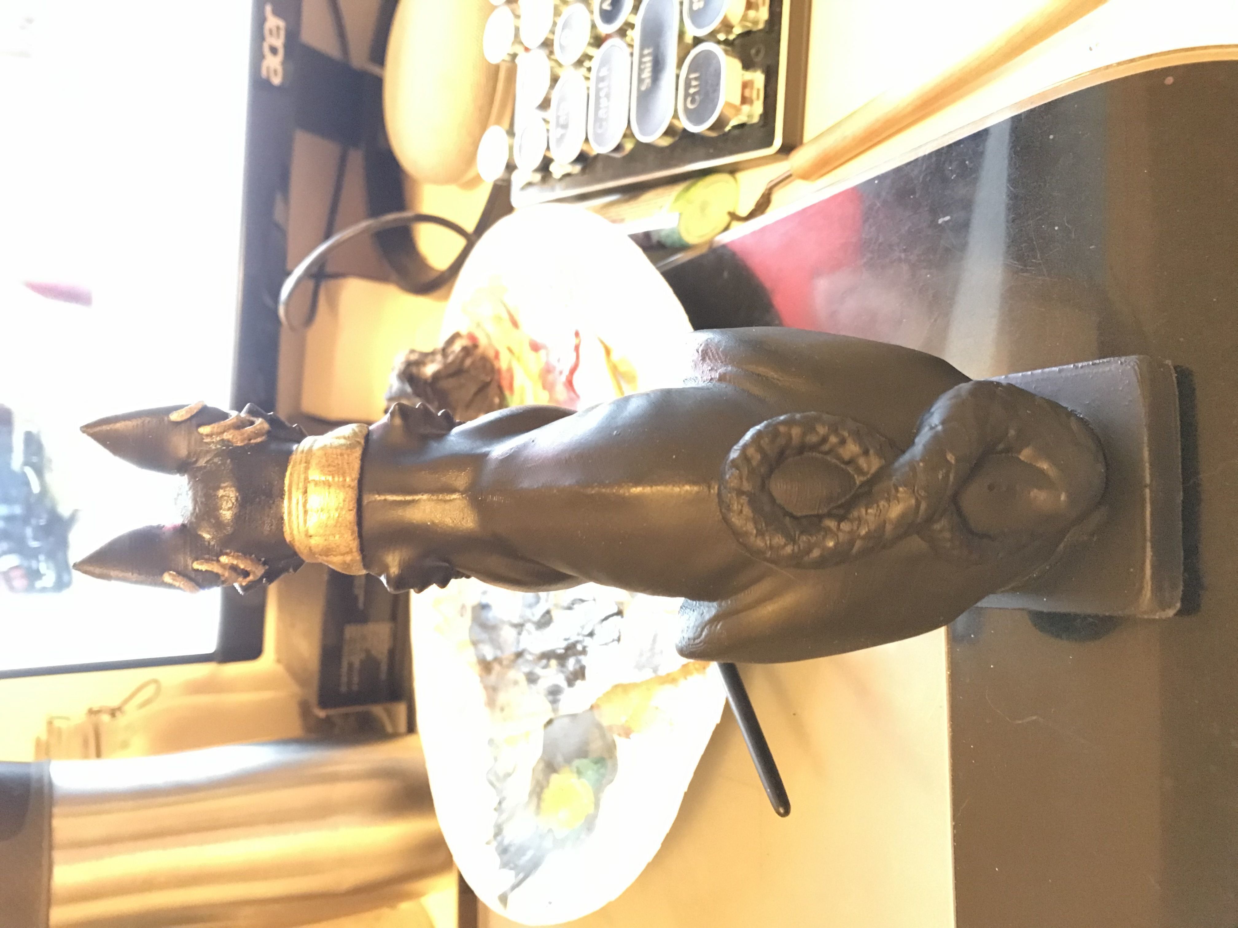 3d Printable Cat Egyptian Sphynx 3D print model_5