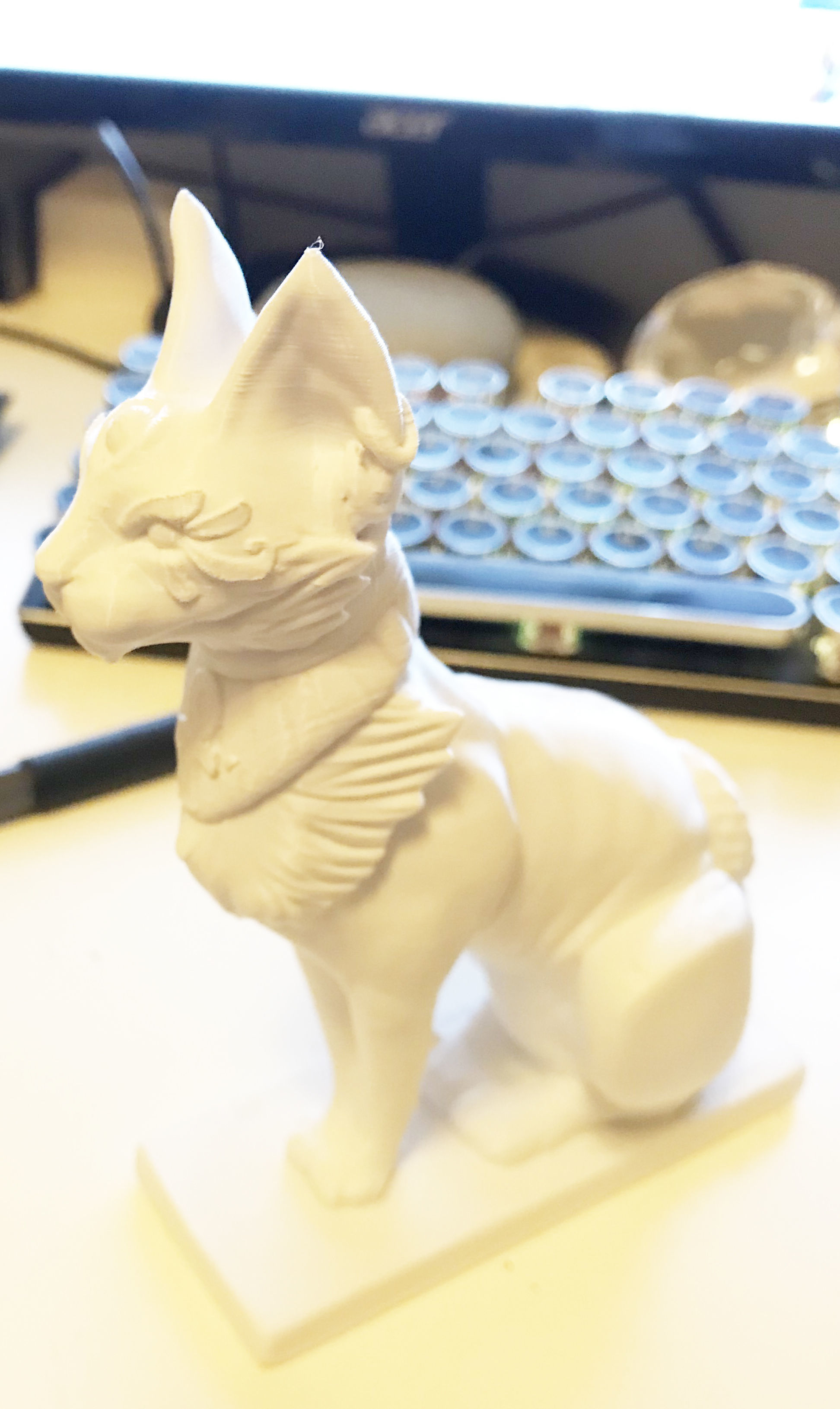 3d Printable Cat Egyptian Sphynx 3D print model_7