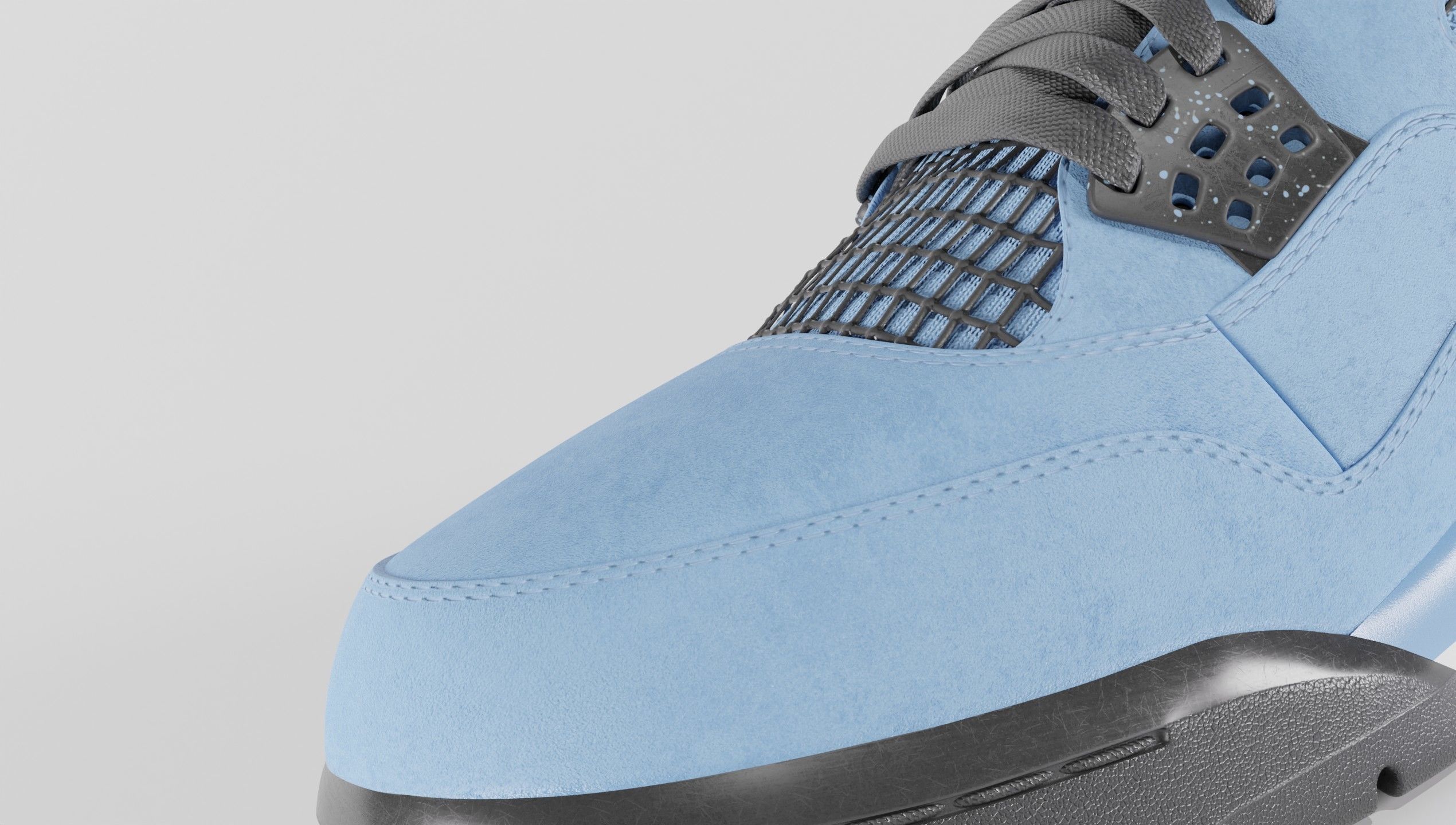 Nike Air Jordan 4 Travis Scott Cactus Jack Shoe Low-poly 3D model_22