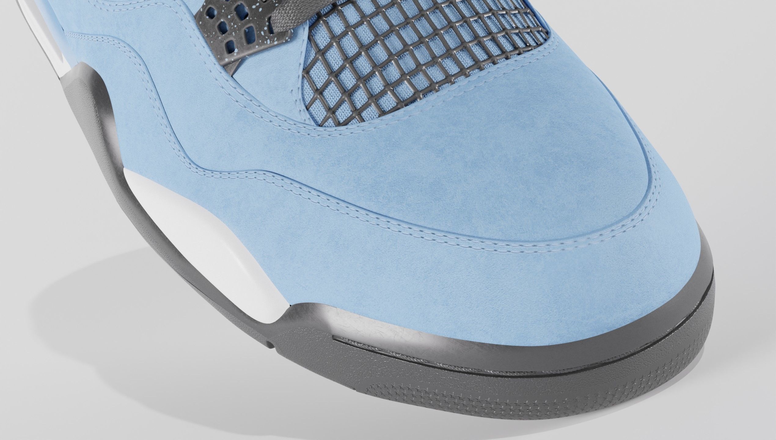 Nike Air Jordan 4 Travis Scott Cactus Jack Shoe Low-poly 3D model_17