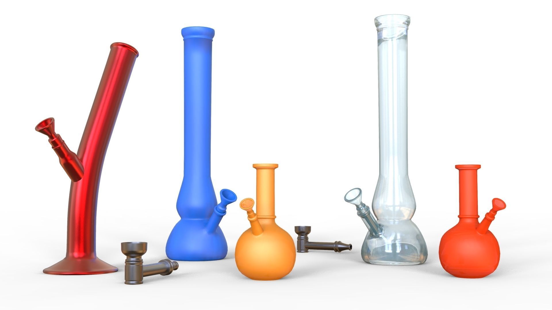 Bong 3D Model Collection Low-poly 3D model_19