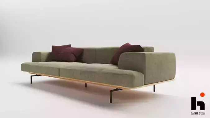 Sofa contemporaneo minimalista
