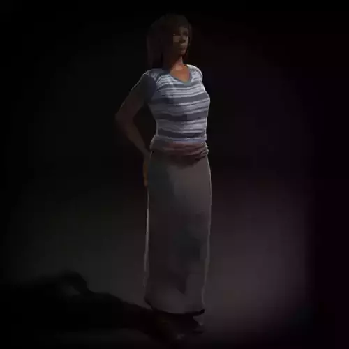 Posing Female  Character 3D model