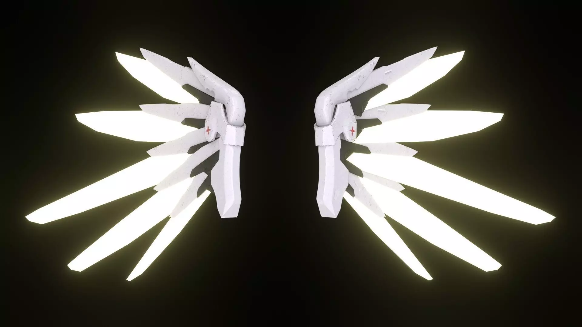 Wings from the game Overwatch 3D model_0