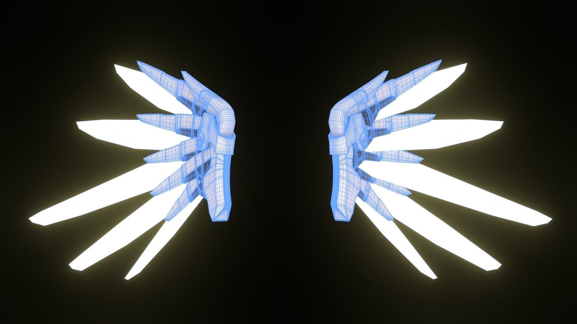 Wings from the game Overwatch 3D model_3
