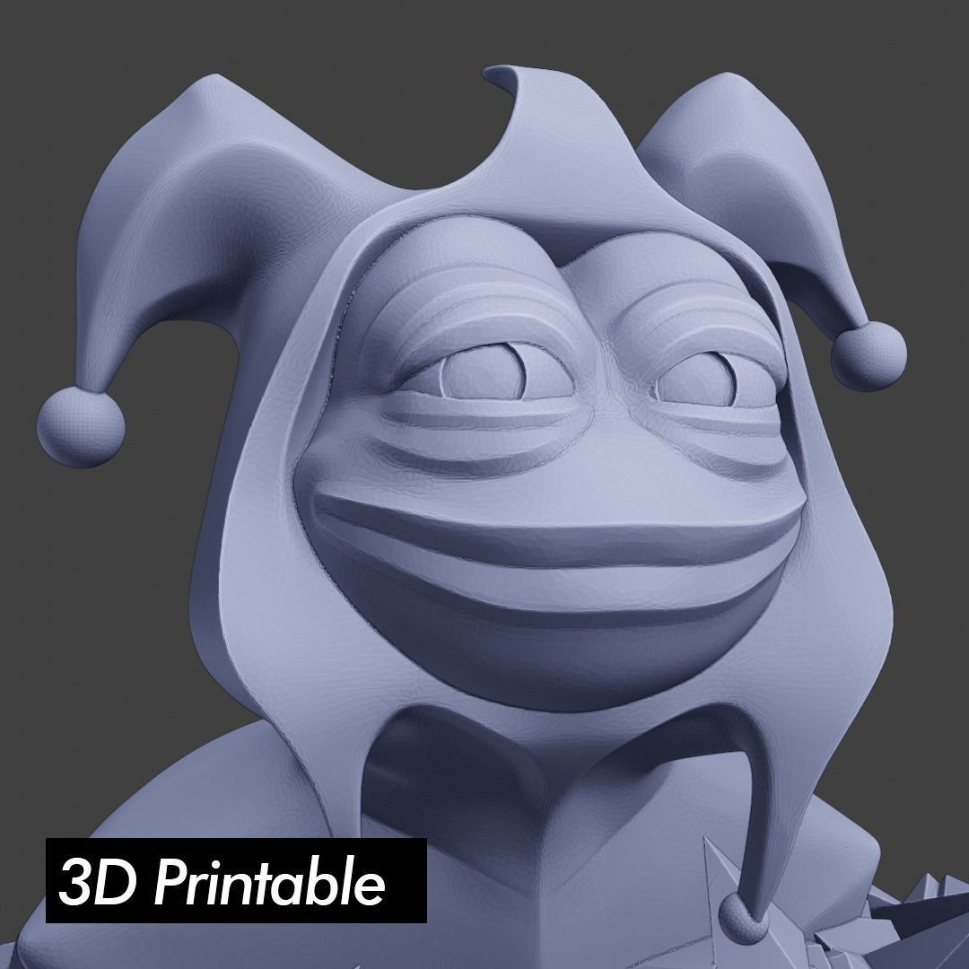 Jester Pepe Low-poly 3D model_21