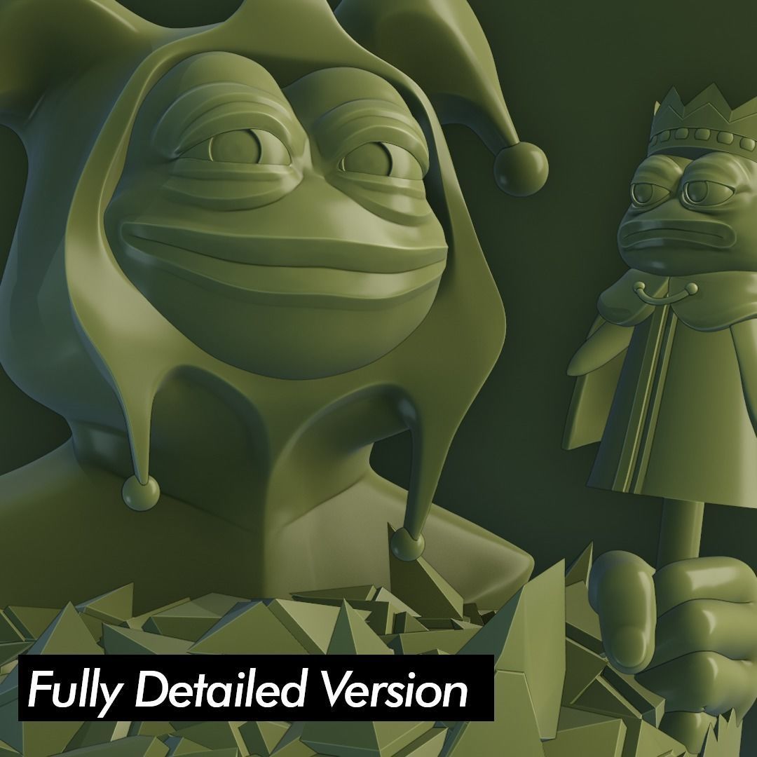 Jester Pepe Low-poly 3D model_5