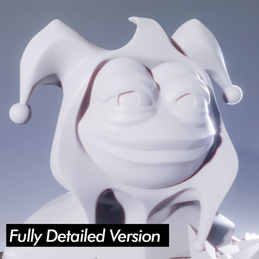 Jester Pepe Low-poly 3D model_2