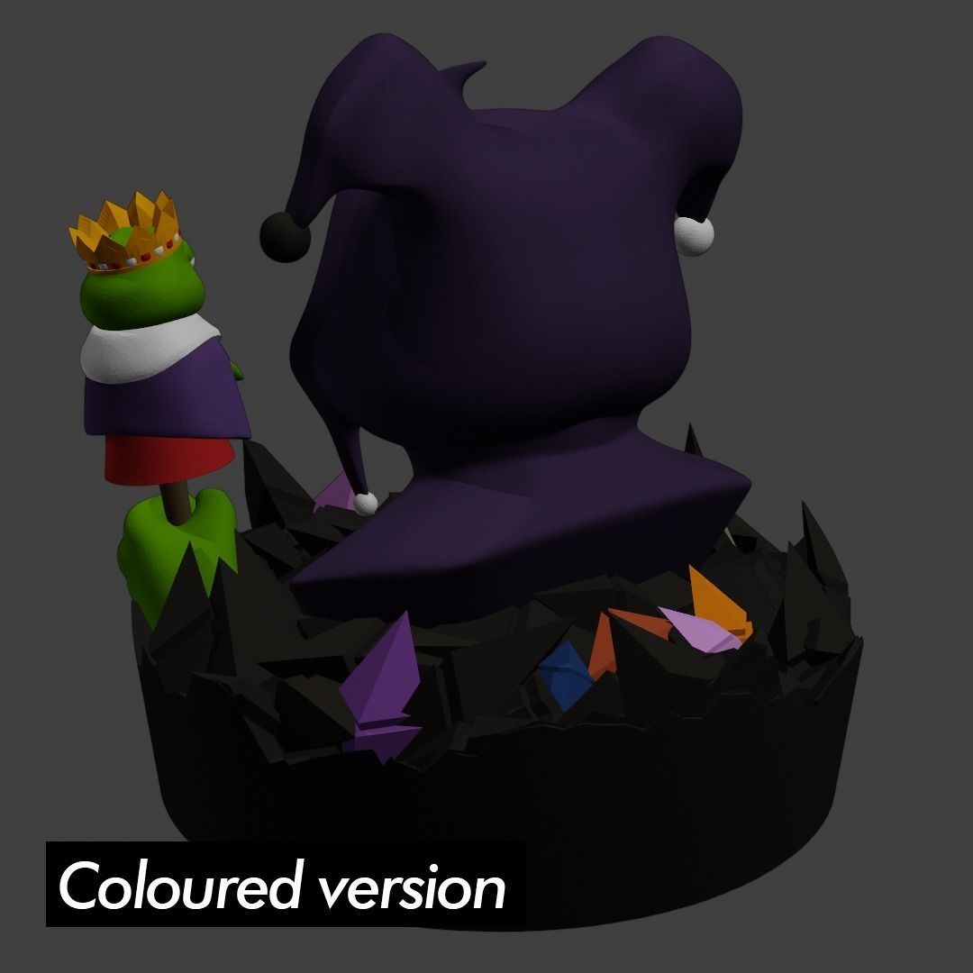 Jester Pepe Low-poly 3D model_12